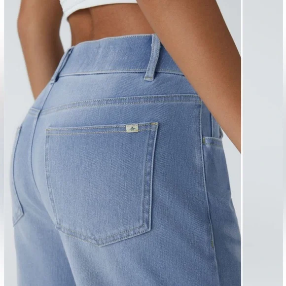 HALARA Women's Blue Flare & Wide Leg Jeans - Picture 3 of 8